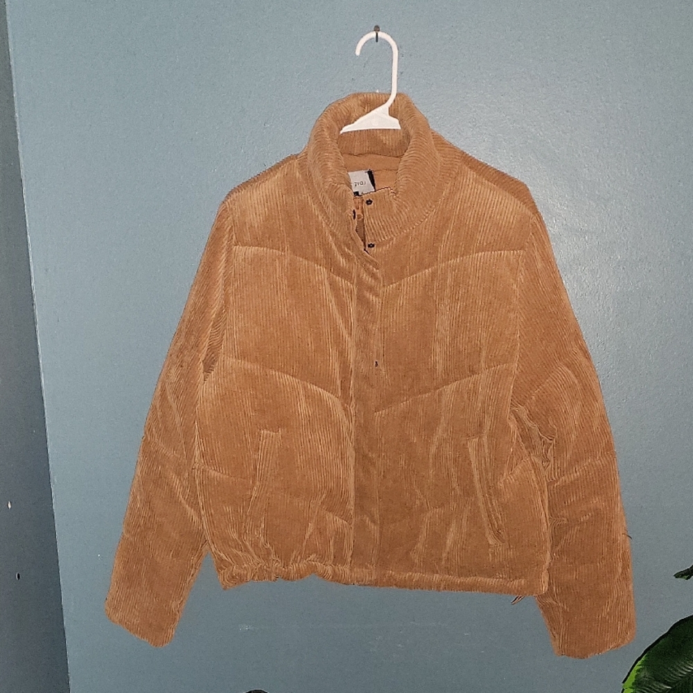 Tan Corduroy Women's Jacket